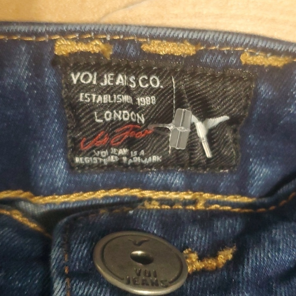 Voi Jeans Mens Size 32 Regular Blue Ripped Holes - Picture 13 of 16